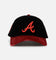 New Era Atlanta Braves 'Velvet Cord Certified Lover' 9FORTY A-Frame Premium Corduroy Snapback Black