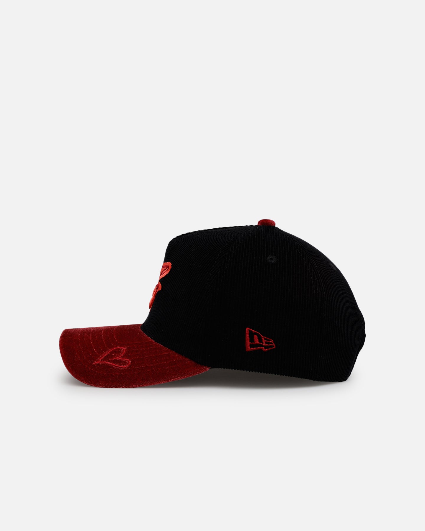 メル85316 　追加同梱❤️セール❤️1074 【極上発色❣️オーレア赤】 New Era Baltimore Orioles 'Velvet Cord Certified Lover' 9FORTY A