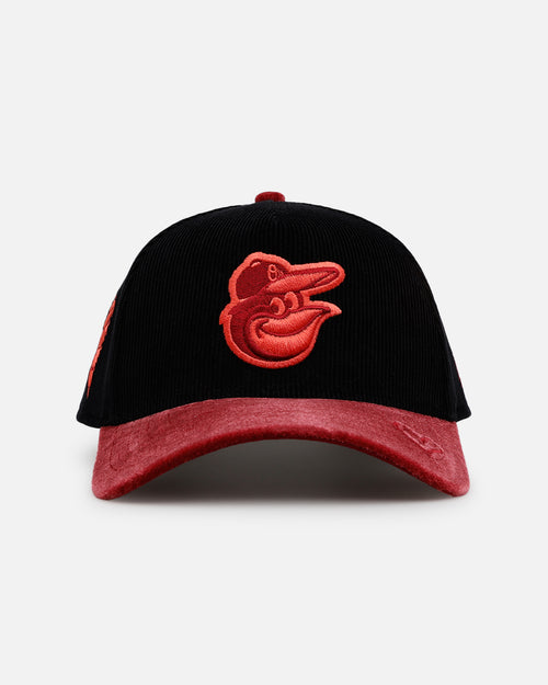 New Era Baltimore Orioles 'Velvet Cord Certified Lover' 9FORTY A-Frame Premium Corduroy Snapback Black