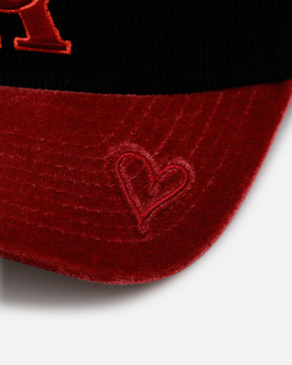 New Era California Angels 'Velvet Cord Certified Lover' 9FORTY A-Frame Premium Corduroy Snapback Black