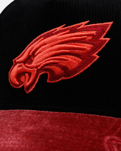 New Era Philadelphia Eagles 'Velvet Cord Certified Lover' 9FORTY A-Frame Premium Corduroy Snapback Black