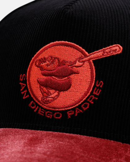 New Era San Diego Padres 'Velvet Cord Certified Lover' 9FORTY A-Frame Premium Corduroy Snapback Black