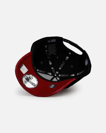 New Era San Francisco 49ers 'Velvet Cord Certified Lover' 9FORTY A-Frame Premium Corduroy Snapback Black