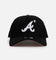 New Era Atlanta Braves 'Pink Satin Hearts 2.0' 9FORTY A-Frame Snapback Black/Pink