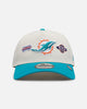 New Era Miami Dolphins 'Super Bowl Logos' 9FORTY A-Frame Snapback Chrome