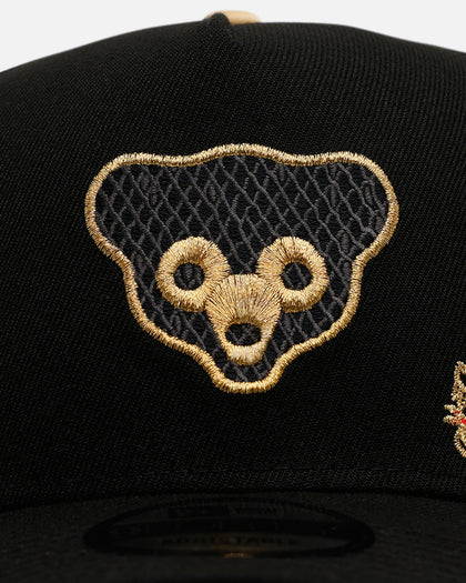 New Era Chicago Cubs 'Year Of The Snake' 9FORTY A-Frame Snapback Black/Gold