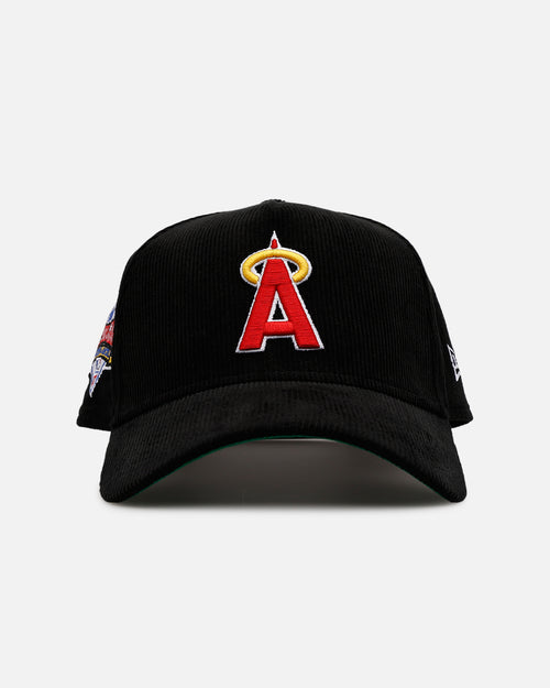 New Era Los Angeles Angels 'Black Cord' 9FORTY A-Frame Corduroy Snapback Black