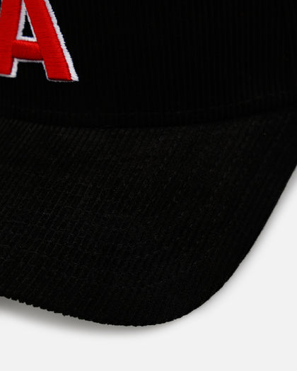 New Era Los Angeles Angels 'Black Cord' 9FORTY A-Frame Corduroy Snapback Black