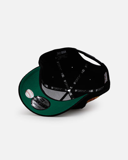 New Era Detroit Tigers 'Black Cord' 9FORTY A-Frame Corduroy Snapback Black