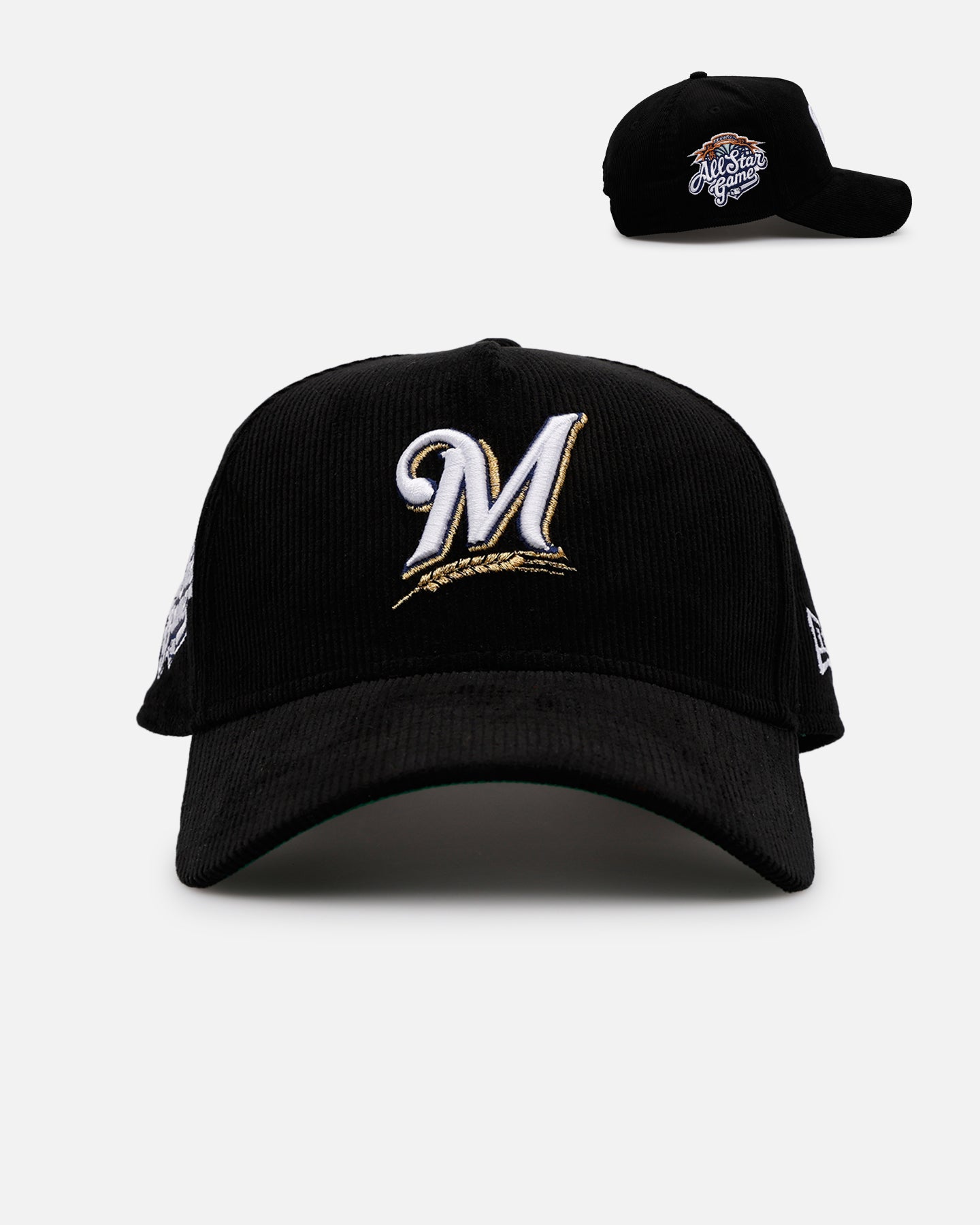 New Era Milwaukee Brewers 'Black Cord' 9FORTY A-Frame Corduroy