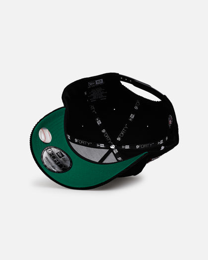 New Era New York Yankees 'Black Cord' 9FORTY A-Frame Corduroy Snapback Black