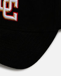 New Era Washington Nationals 'Black Cord' 9FORTY A-Frame Corduroy Snapback Black