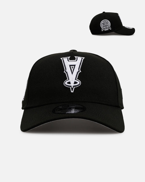 New Era Los Angeles Angels 'Black White Upside Down Logo' 9FORTY A-Frame Snapback Black/White