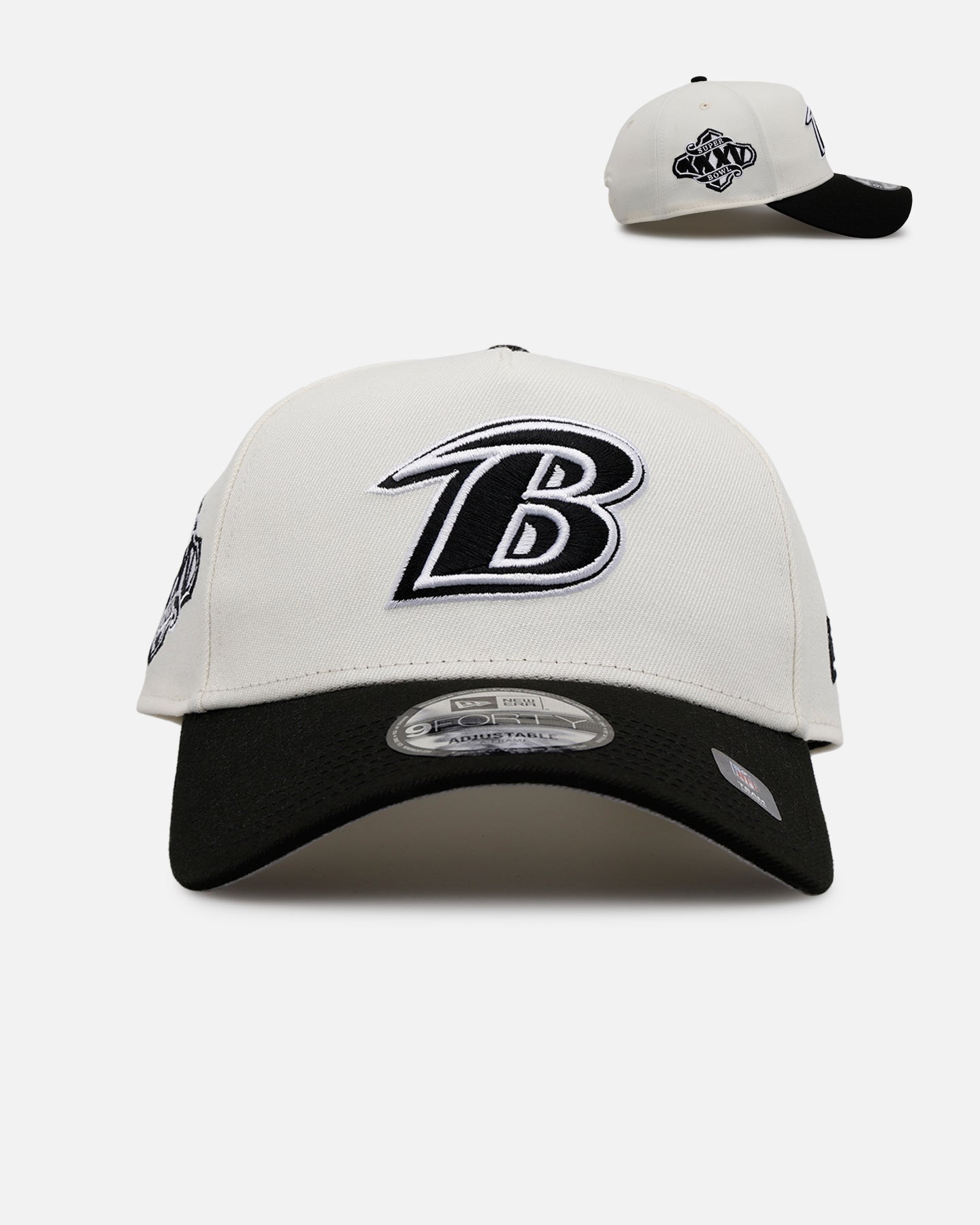 New Era Baltimore Ravens 'Chrome Black' 9FORTY A-Frame Snapback