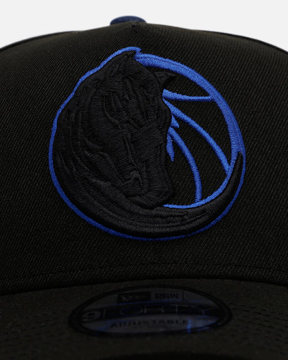 New Era Dallas Mavericks 'Outline' 9FORTY A-Frame Snapback Black