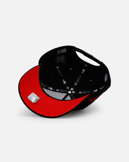 New Era Houston Texans 'Outline' 9FORTY A-Frame Snapback Black
