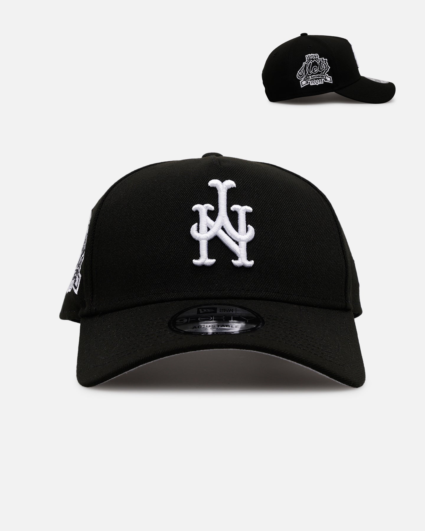 New Era New York Mets 'Black White Upside Down Logo' 9FORTY A