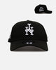 New Era New York Mets 'Black White Upside Down Logo' 9FORTY A-Frame Snapback Black/White