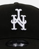 New Era New York Mets 'Black White Upside Down Logo' 9FORTY A-Frame Snapback Black/White