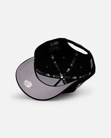 New Era New York Mets 'Black White Upside Down Logo' 9FORTY A-Frame Snapback Black/White