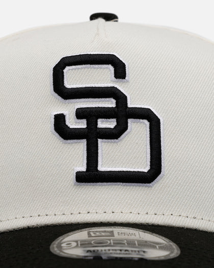 New Era San Diego Padres 'Chrome Black' 9FORTY A-Frame Snapback Chrome/Black