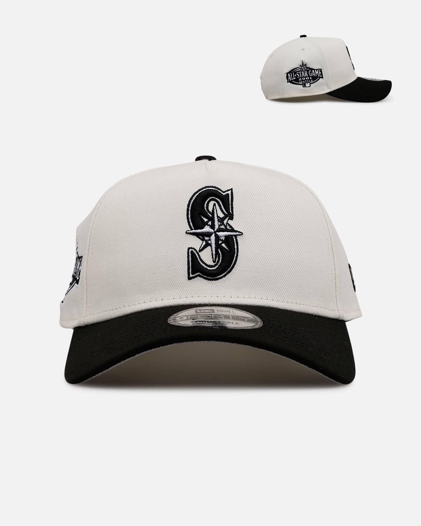 New Era Seattle Mariners 'Chrome Black' 9FORTY A-Frame Snapback