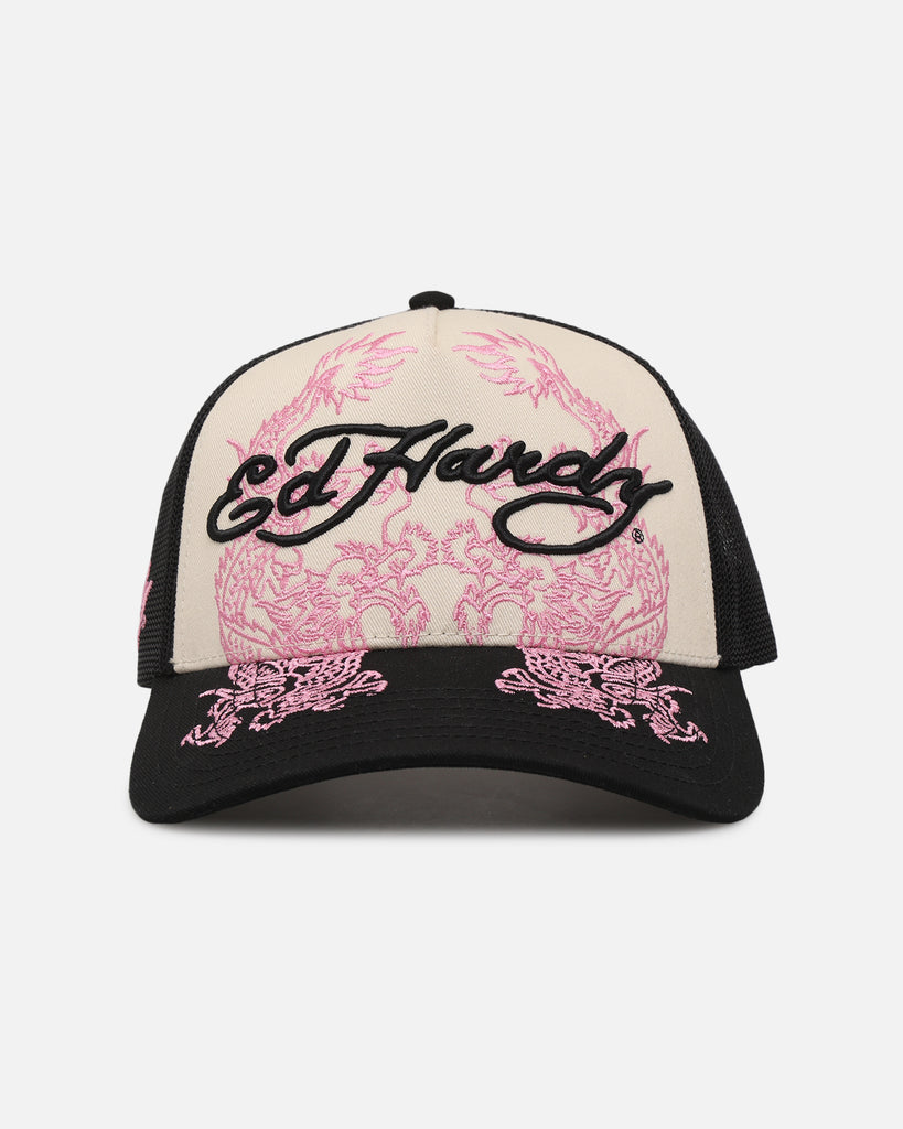 Ed Hardy Dragon Trucker Snapback Black/White | Culture Kings US