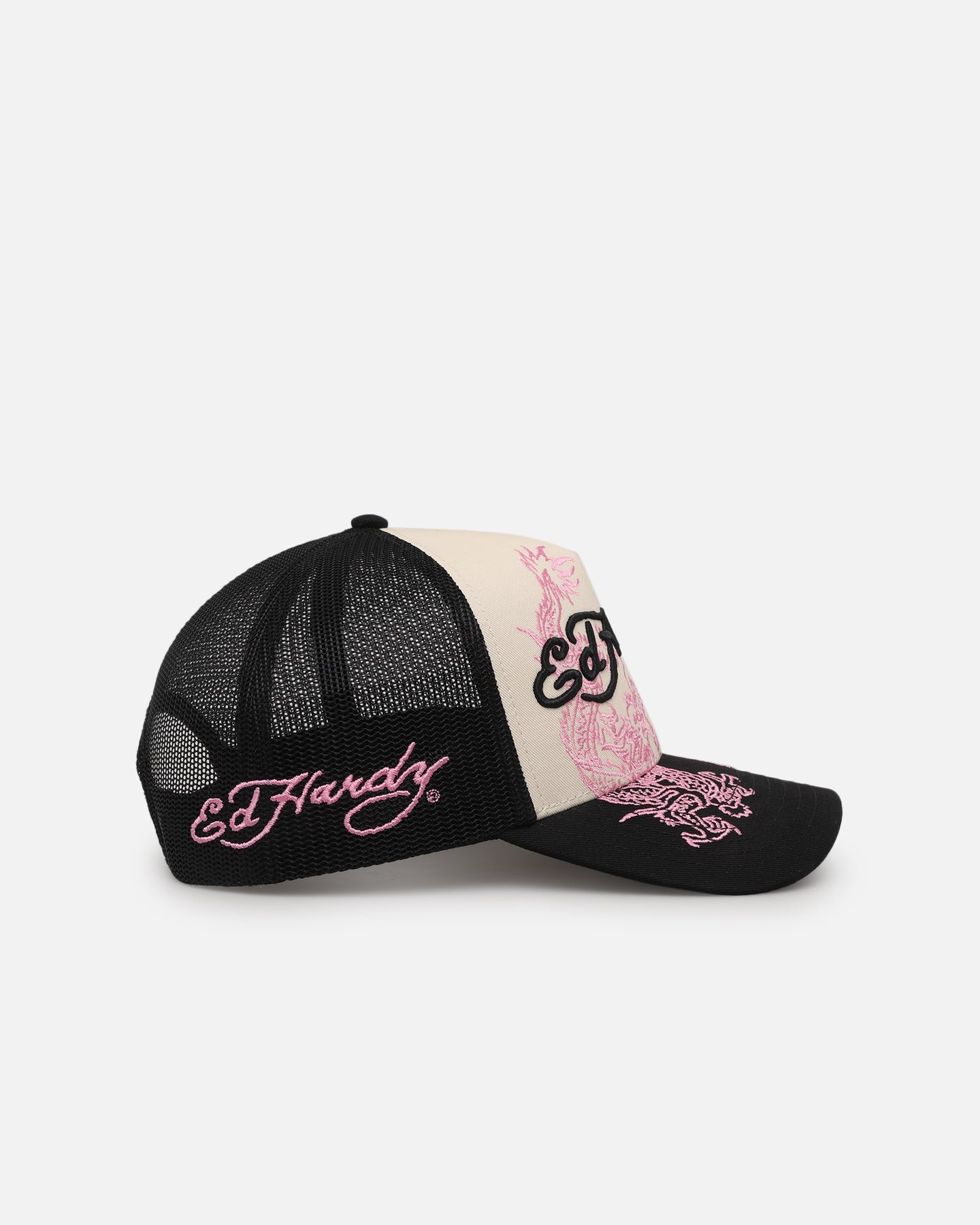 Ed Hardy Dragon Trucker Snapback Black/White | Culture Kings US