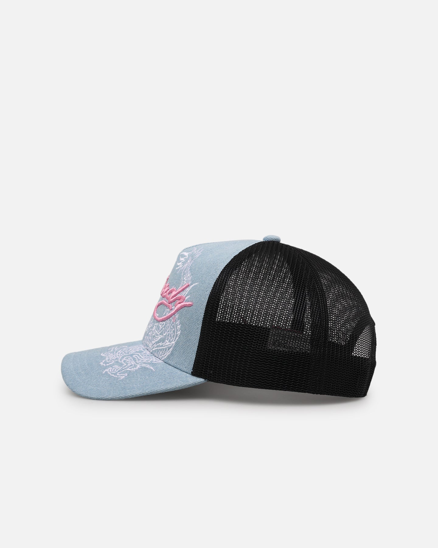 Ed Hardy Dragon Trucker Snapback Light Denim | Culture Kings US