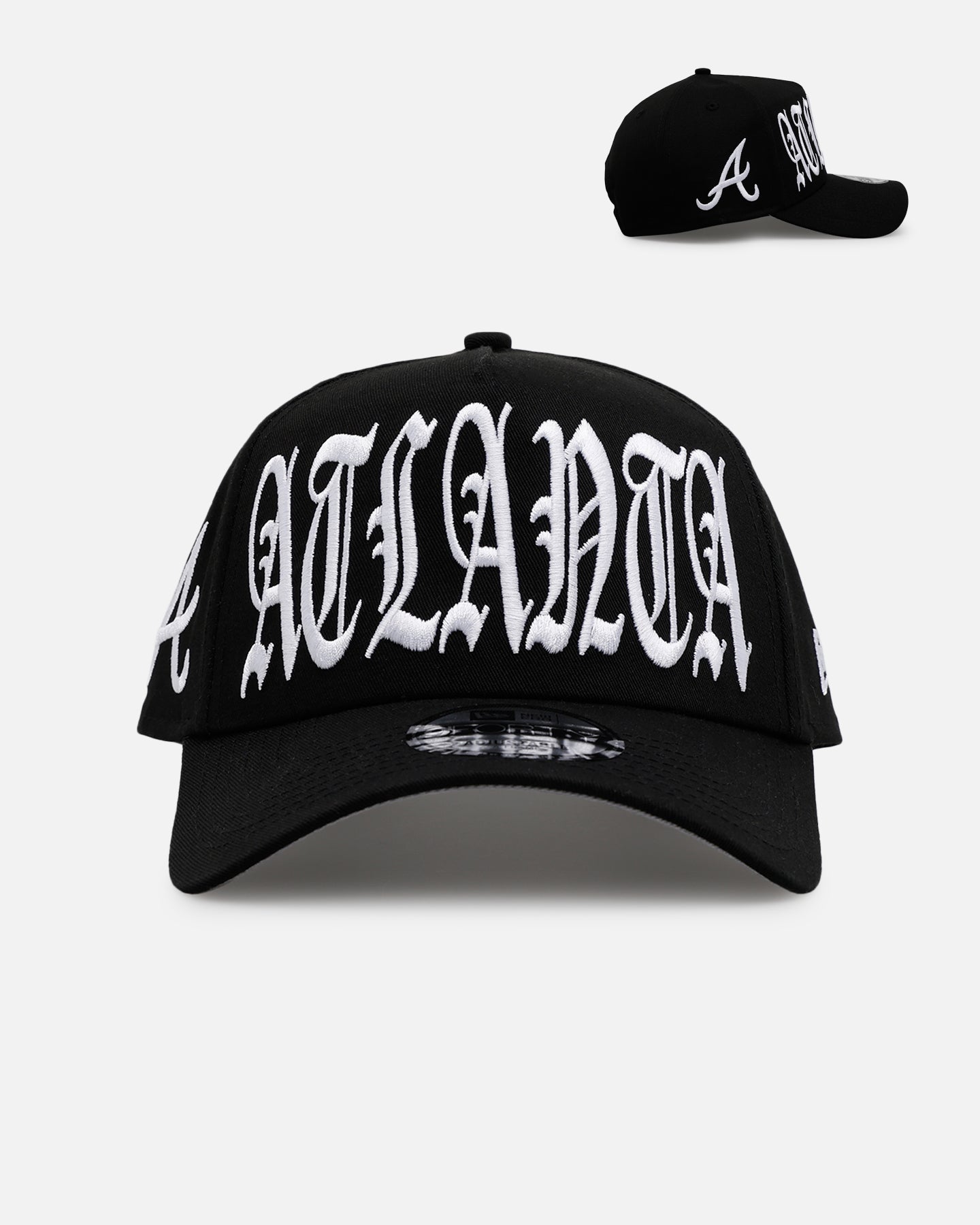 ア アラララァアアア！キャップ New Era Atlanta Braves 'Oversized Gothic Script Crown' 9FORTY A