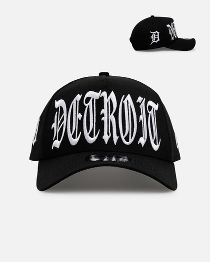 New Era Detroit Tigers 'Oversized Gothic Script Crown' 9FORTY A-Frame Snapback Black/White