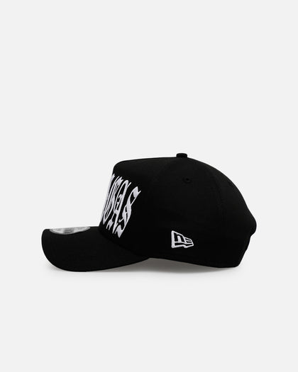 New Era Las Vegas Raiders 'Oversized Gothic Script Crown' 9FORTY A-Frame Snapback Black/White