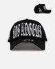 New Era Los Angeles Dodgers 'Oversized Gothic Script Crown' 9FORTY A-Frame Snapback Black/White