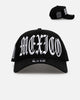 New Era Mexico National Baseball Team 'Oversized Gothic Script Crown' 9FORTY A-Frame Snapback Black/White