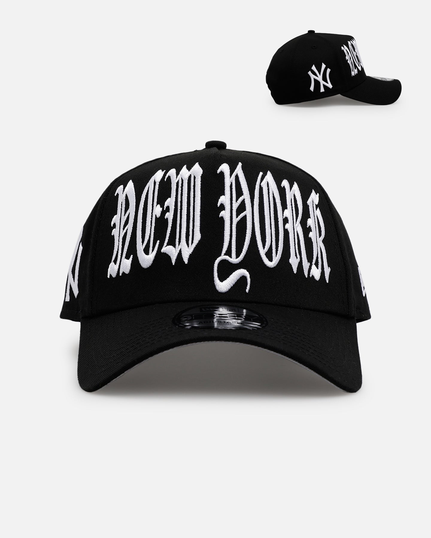 ☆P.G.C.D. ニューエラ フォンセ クレール アクア☆ New Era New York Yankees 'Oversized Gothic Script Crown' 9FORTY A