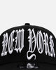 New Era New York Yankees 'Oversized Gothic Script Crown' 9FORTY A-Frame Snapback Black/White