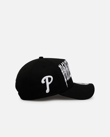 New Era Philadelphia Phillies 'Oversized Gothic Script Crown' 9FORTY A-Frame Snapback Black/White