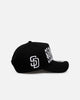New Era San Diego Padres 'Oversized Gothic Script Crown' 9FORTY A-Frame Snapback Black/White