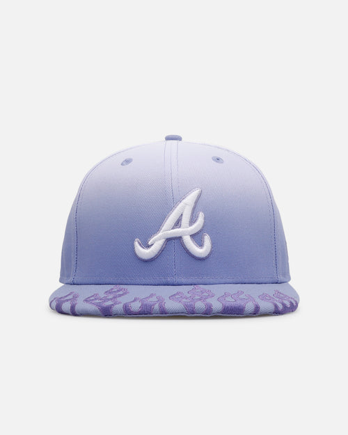 New Era Atlanta Braves 'Sundye Flames' 59FIFTY Fitted Lavender