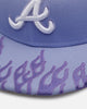 New Era Atlanta Braves 'Sundye Flames' 59FIFTY Fitted Lavender