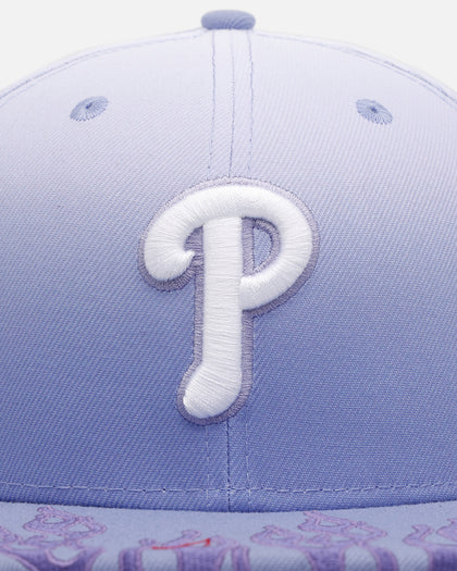 New Era Philadelphia Phillies 'Sundye Flames' 59FIFTY Fitted Lavender