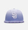 New Era San Diego Padres 'Sundye Flames' 59FIFTY Fitted Lavender