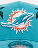 New Era Miami Dolphins 'Palm Trees' 9FORTY A-Frame Snapback Official Team Color