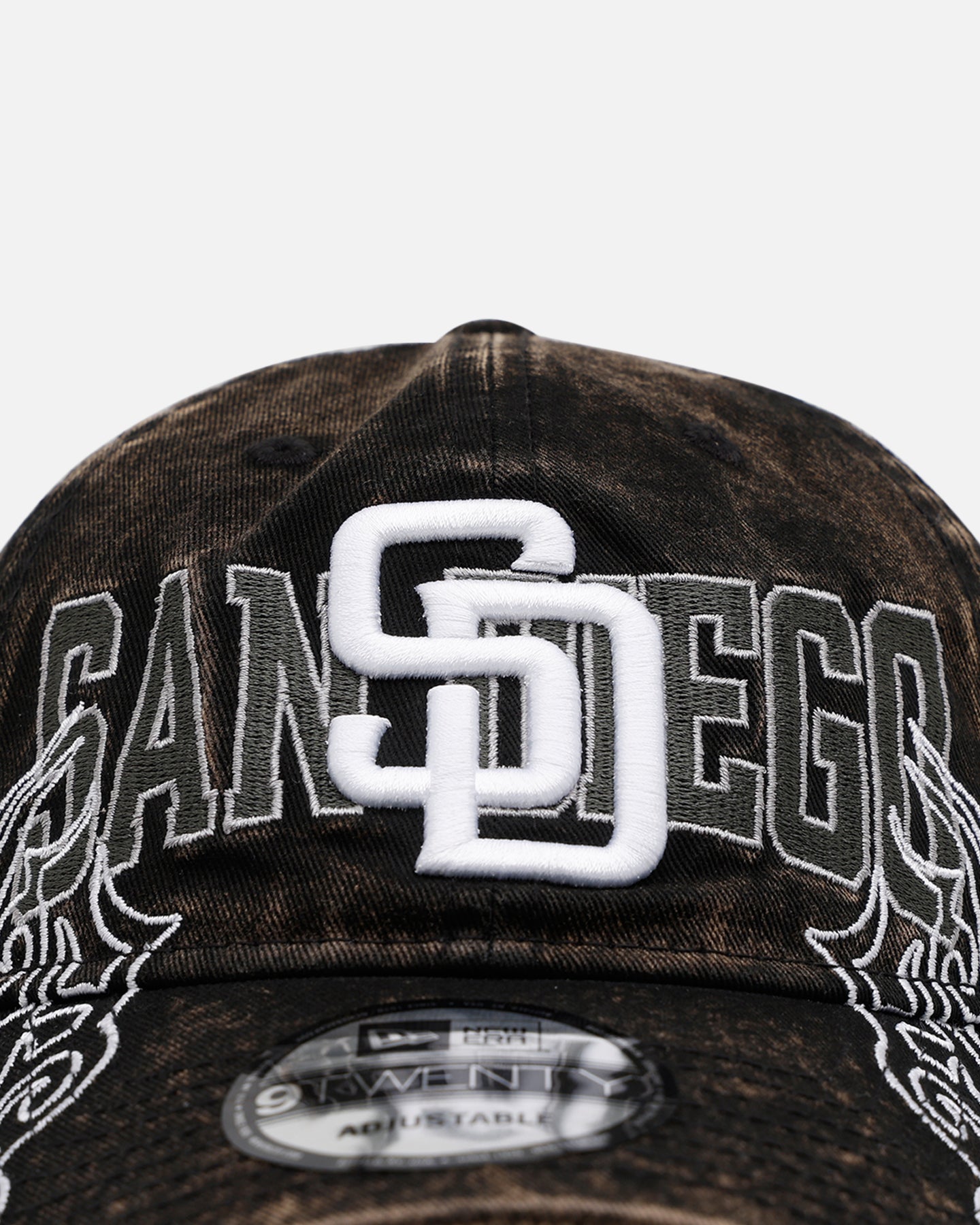 SANDIEGOPADRES × NEW ERA® × WIND AND SEA New Era San Diego Padres 'Tribal' Classic Casual Strapback Washed