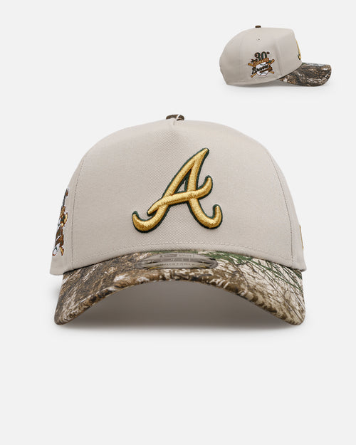 New Era Atlanta Braves 'Real Tree Stone' 9FORTY A-Frame Snapback Stone