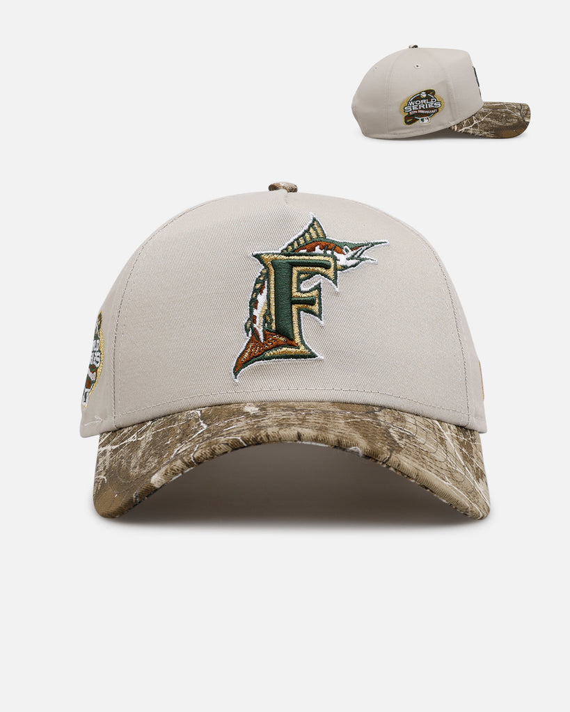 New Era Florida Marlins 'Real Tree Stone' 9FORTY A-Frame Snapback