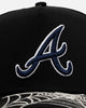New Era Atlanta Braves 'Spider Web Visor' 9FORTY A-Frame Snapback Black