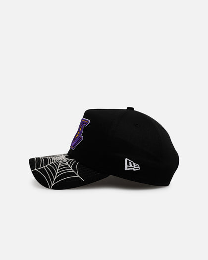 New Era Los Angeles Lakers 'Spider Web Visor' 9FORTY A-Frame Snapback Black