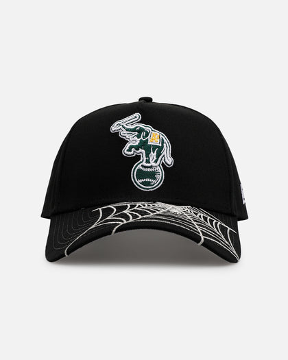 New Era Oakland Athletics 'Spider Web Visor' 9FORTY A-Frame Snapback Black