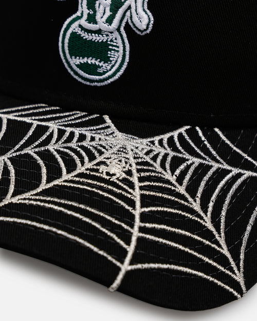 New Era Oakland Athletics 'Spider Web Visor' 9FORTY A-Frame Snapback Black